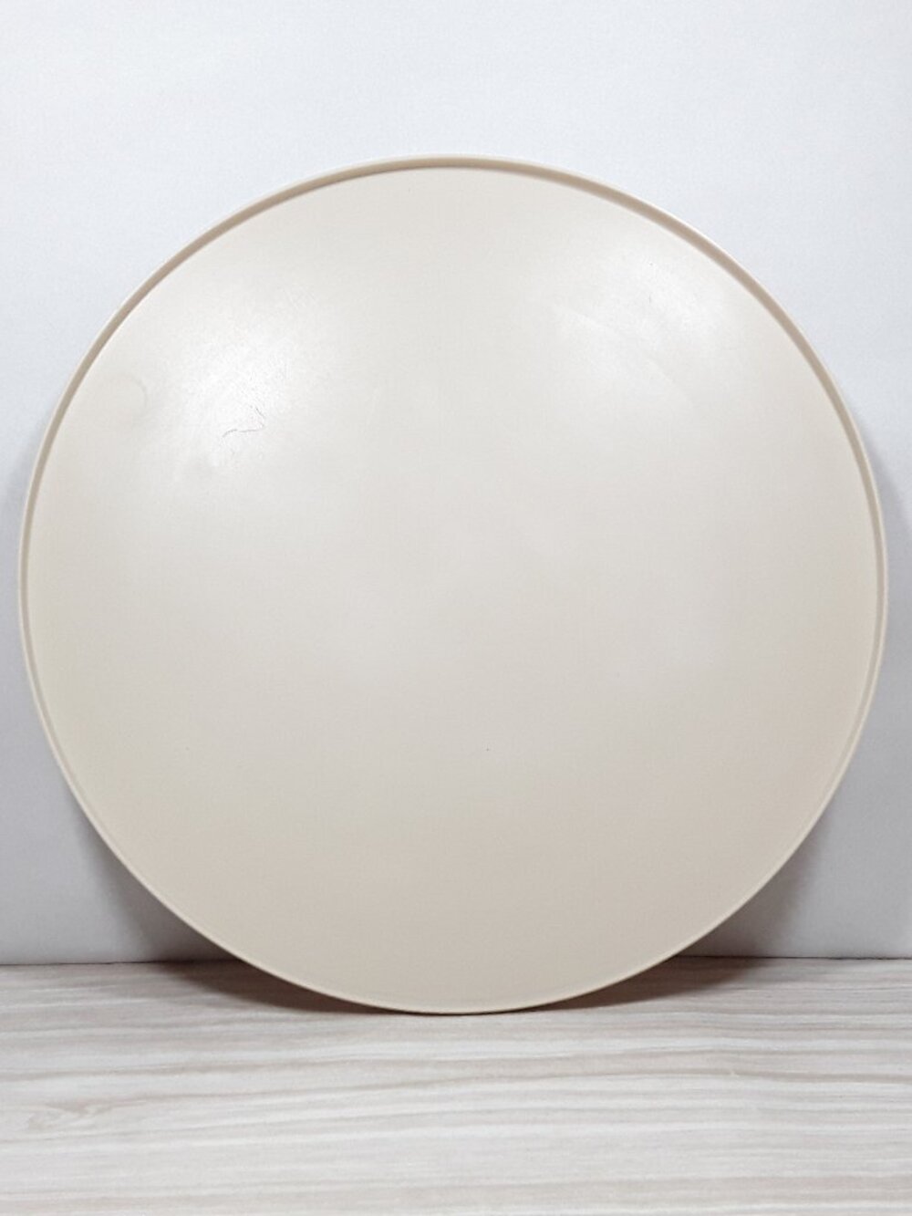 Vtg 15.5" Rubbermaid Lazy Susan Turntable, Almond Beige Tan, Party Plan JFO-2715